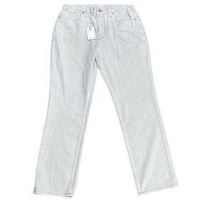 Good American Women Good 90's Icon Straight High Rise Bone Jeans 15 / 36